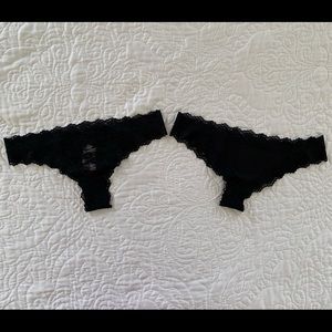 2 Victoria’s Secret Extra Low-Rise Cheeksters NWT